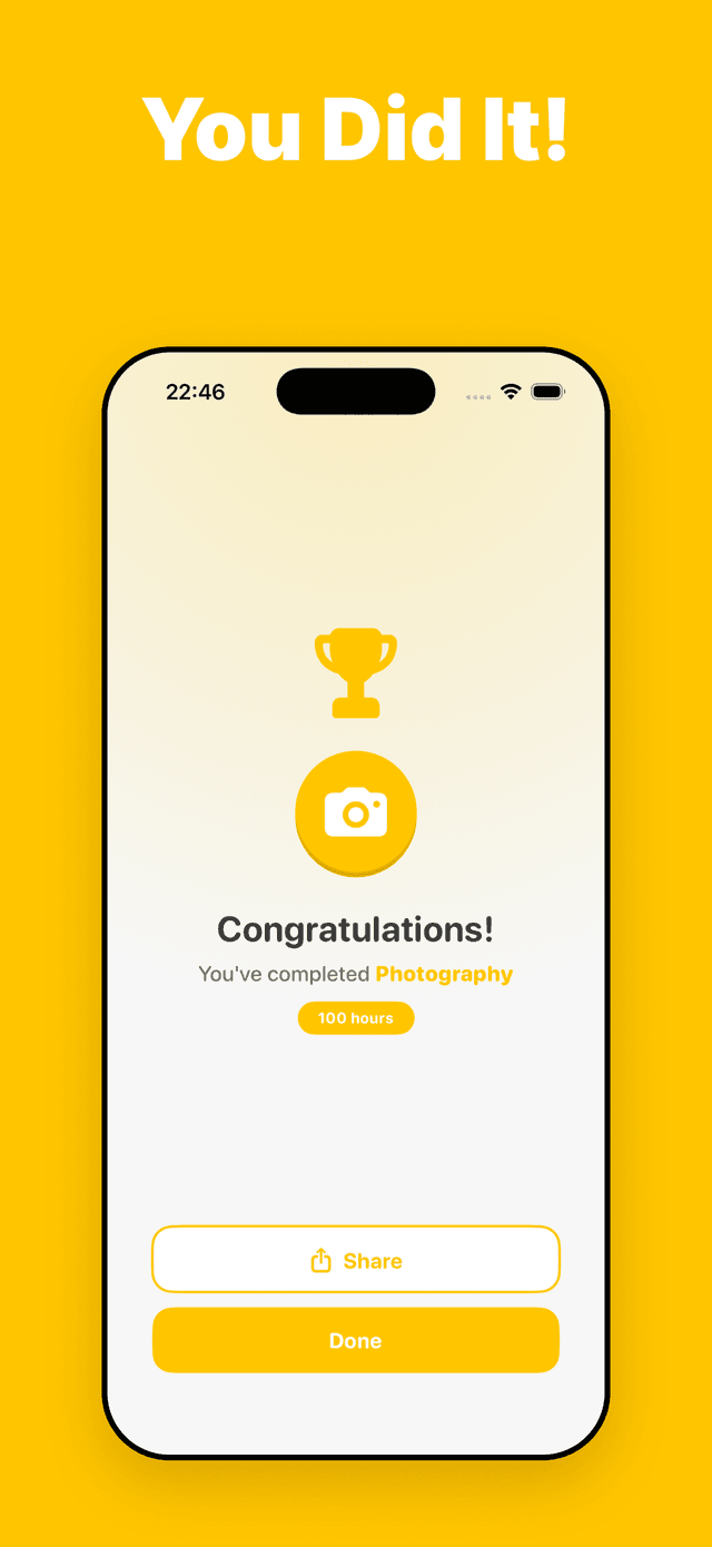 You did it — skill completed